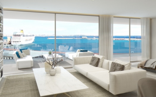 High-End Luxus-Apartment mit Wellness-Oase, In-& Outdoorpool und atemberaubendem Meer- & Hafenblick in Palma