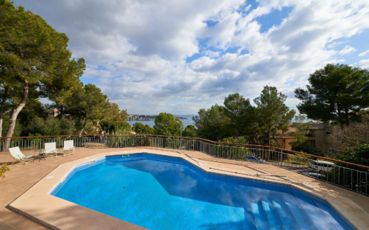 Spacious villa in quiet location with sea views and large plot in Cas Catala